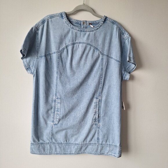 Free People Arland Mini Dress - XS - Bayshore Wash - Picture 2 of 9